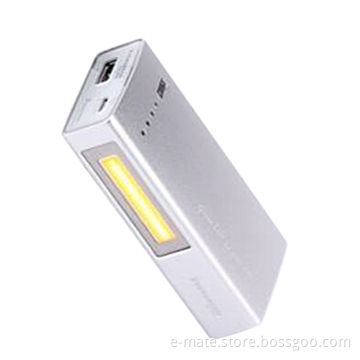 Portable Aluminum Power Bank for Tablets and Smartphone, with LED Lamp for Bright PowerNew